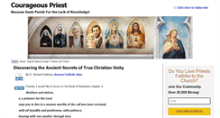 Desktop Screenshot of courageouspriest.com