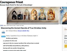 Tablet Screenshot of courageouspriest.com